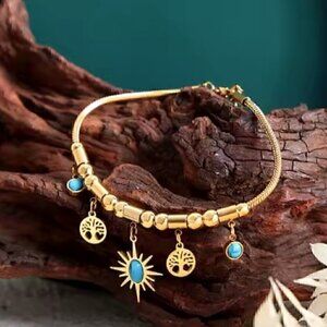 NEW - Bohemian‎ Gold Bracelet
